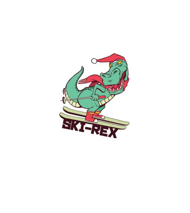 Ski Rex model albastru deschis pe tricou