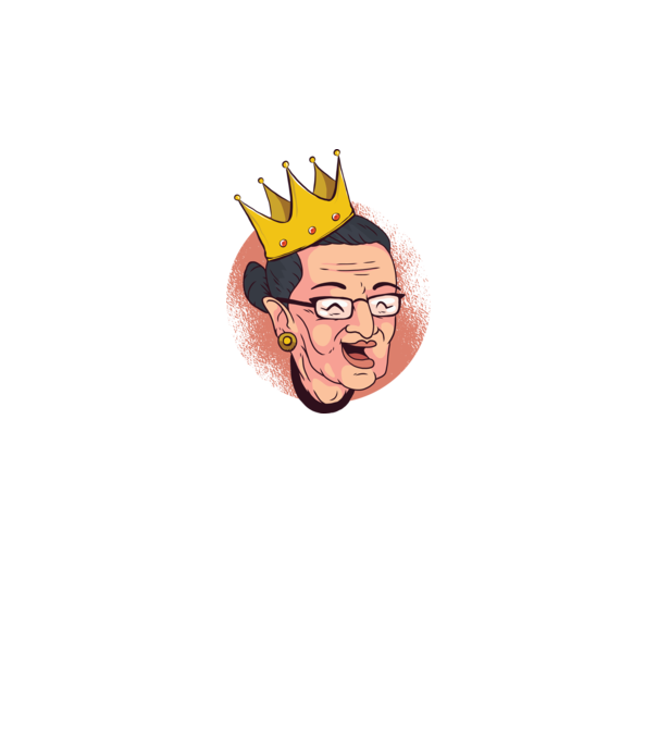 Ruth Bader Ginsburg model negru pe tricou