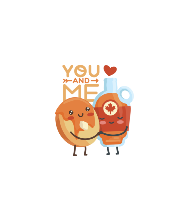 'You and Me tricou cuplu pentru Valentine''s Day' model negru pe tricou