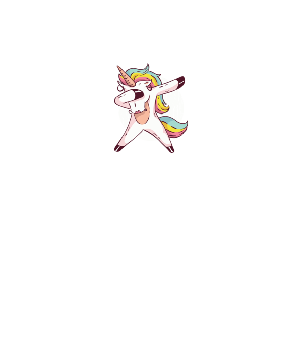 Unicorn DAB model negru pe tricou