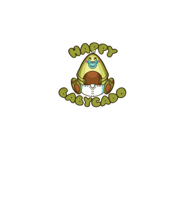 Avocado bebe model verde pe tricou