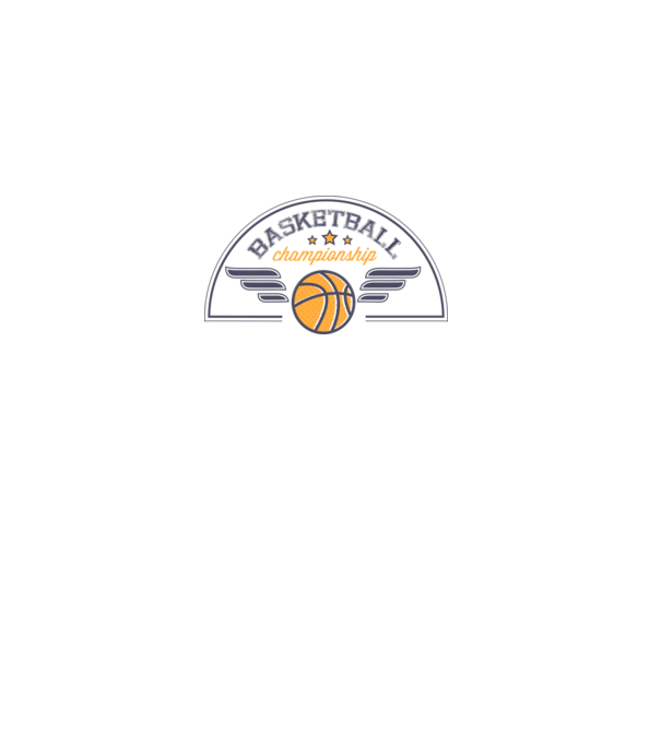 Basketball Championship model alb pe tricou