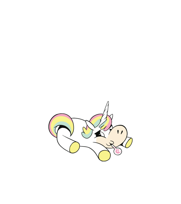 Unicorn bolnav model nisipiu pe tricou