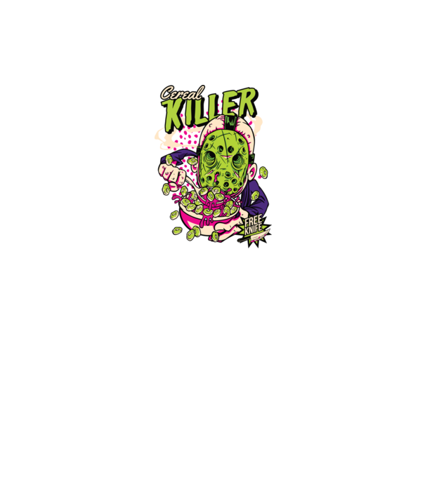 Cereal Killer model negru pe tricou