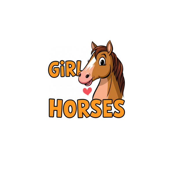 Just a girl who loves horses Negru model turcoaz pe tricou