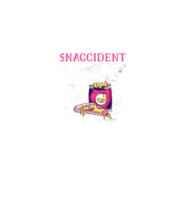 Snaccident model negru pe tricou