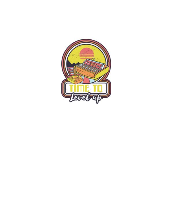 Time to Level Up model turcoaz pe tricou