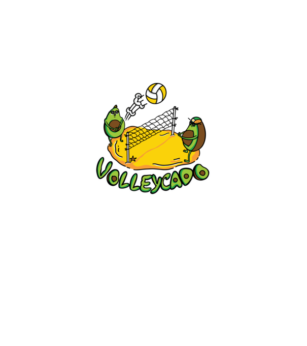 Avocado Volei model albastru regal pe tricou
