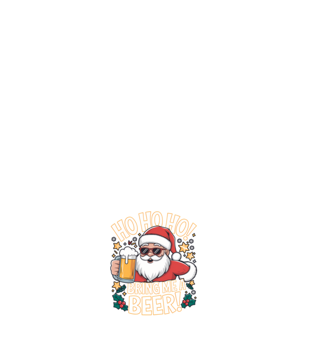 HO HO HO bring me a BEER santa Negru model negru pe tricou