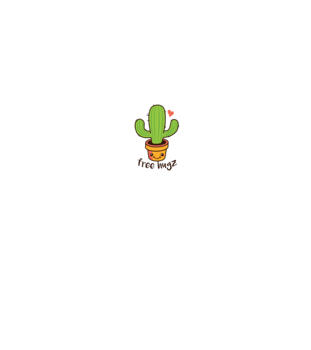 Free Hugz tricou amuzant Cactus model roz deschis pe tricou