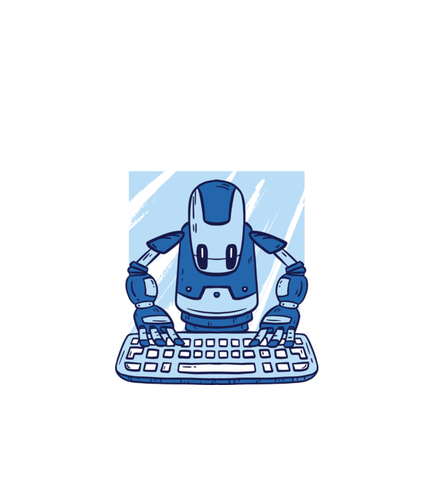 Automatizare robot model turcoaz pe tricou