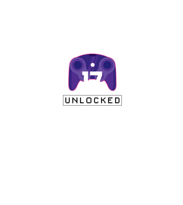 Level 17 Unlocked Gamer Birthday model negru pe tricou