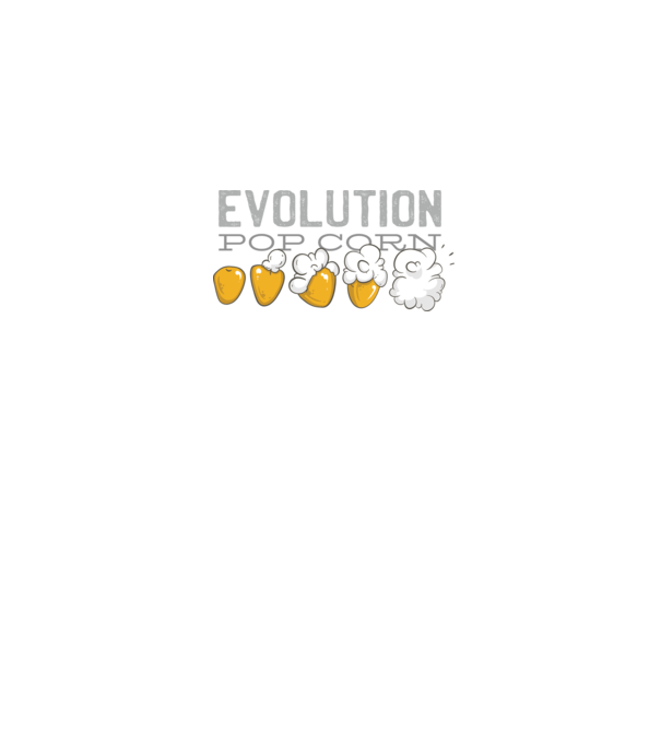 Evoluție Popcorn model negru pe tricou