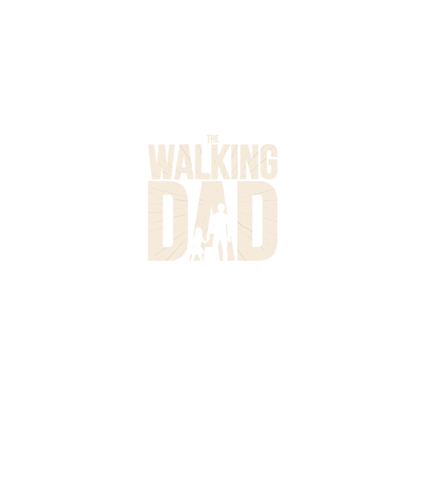 The Walking Dad model negru pe tricou
