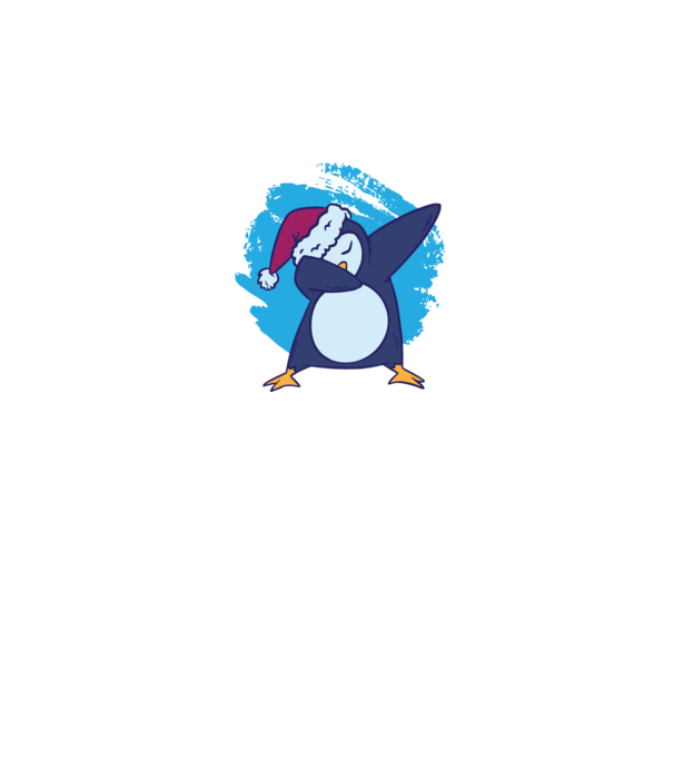 Pinguin DAB model alb pe tricou