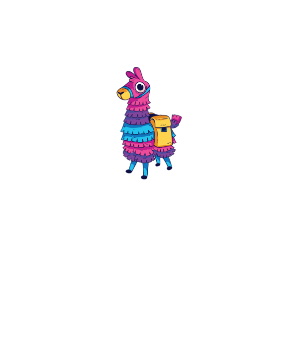 Fortnite LLama - Tricou gamer cu lama model gri pe tricou