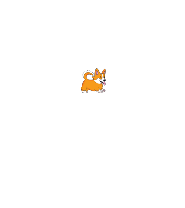 Tată de Corgi model negru pe tricou