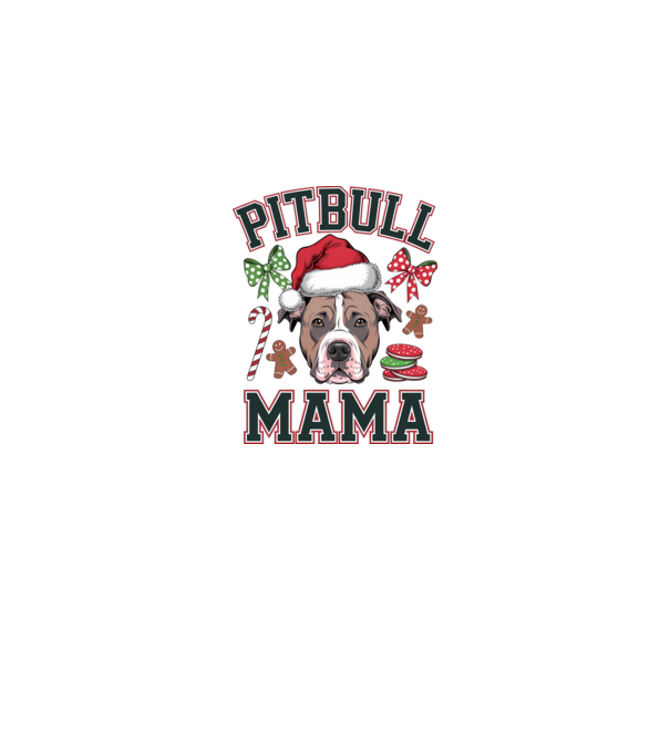 Pitbull Mama model alb pe tricou