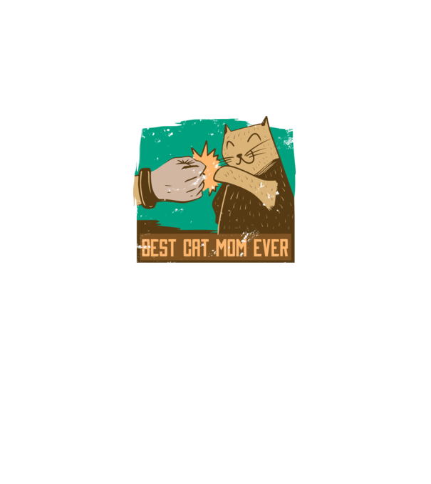 Best Cat Mom Ever - Cea mai bună mamă cu pisici model negru pe tricou