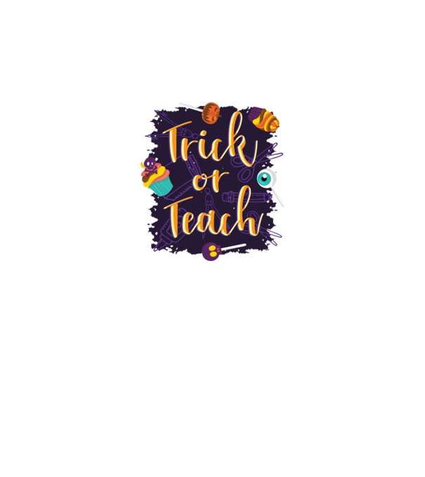 Trick or Teach Halloween pentru profesori model gri pe tricou