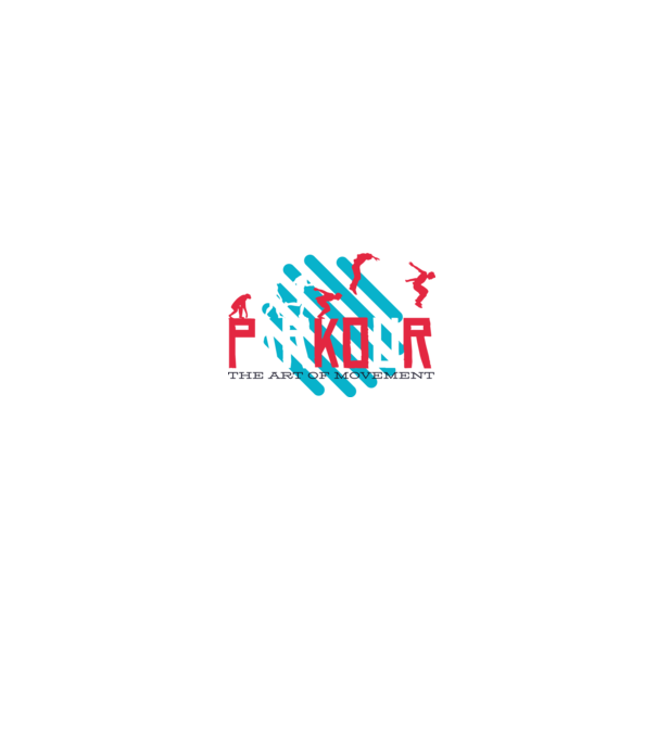 Parkour - Arta mișcării model gri pe tricou