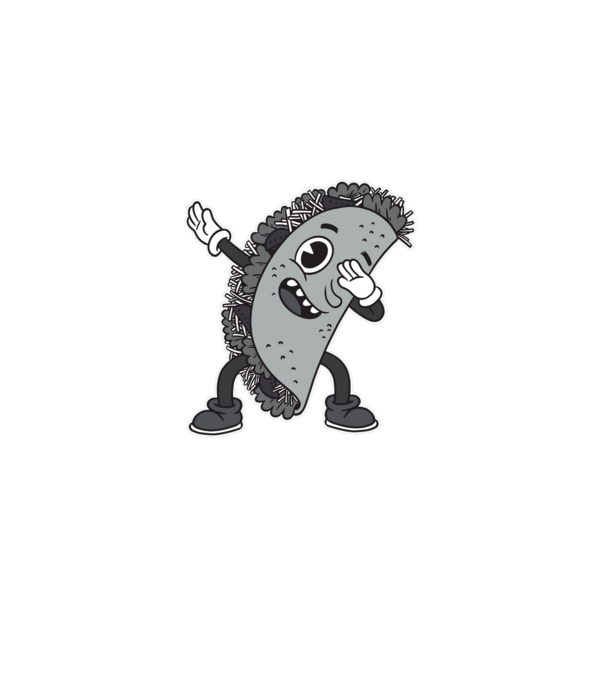 Taco DAB model albastru deschis pe tricou