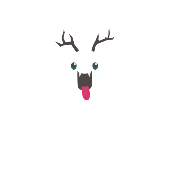 Funny Deer model gri pe tricou
