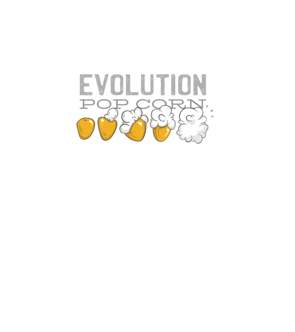 Evoluție Popcorn model turcoaz pe tricou