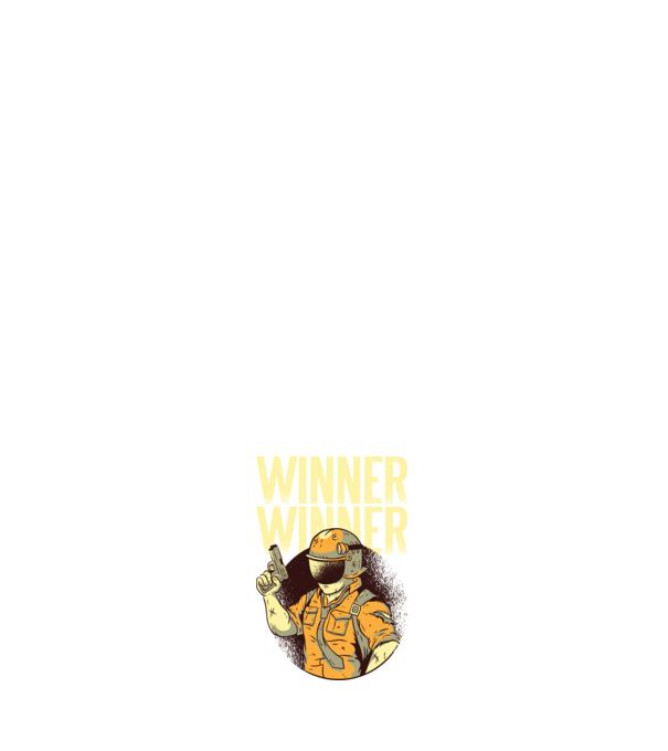 Winner Winner Chicken Dinner PUBG tricou model albastru închis pe tricou
