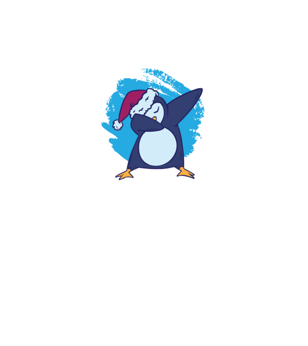 Pinguin DAB model alb pe tricou