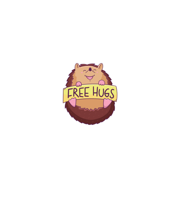 Free Hugs Arici model alb/roșu pe tricou