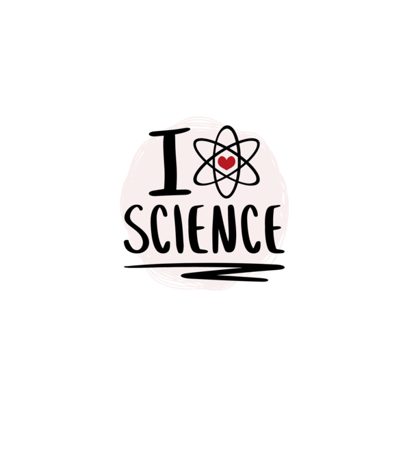 I Love Science știință model bordo pe tricou