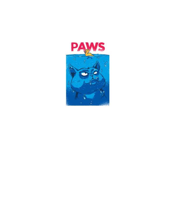 Paws Pisică la atac model gri pe tricou