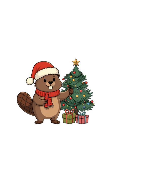 Bober Kurwa Christmas 2 model albastru deschis pe tricou