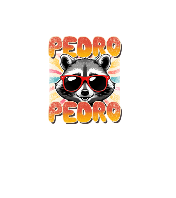 Pedro Pedro groovy retro model negru pe tricou
