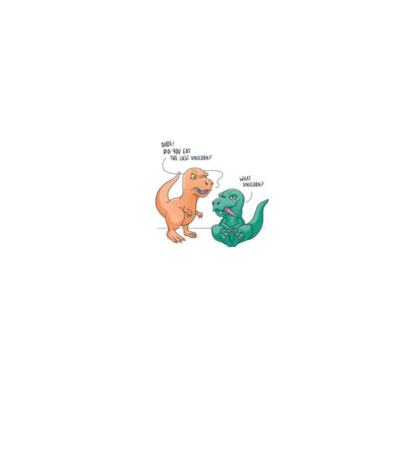 Tricou cu Dinozaur amuzant model alb pe tricou