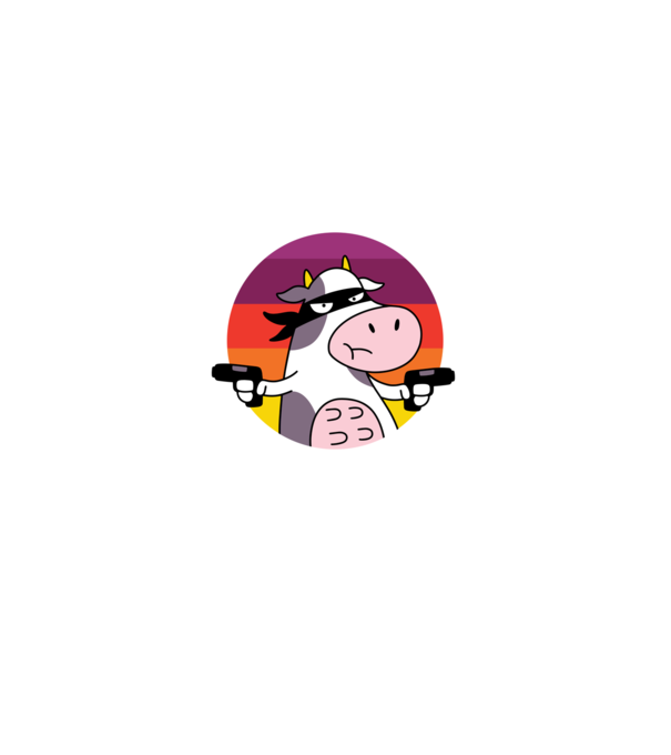 Pew Pew Pew Madafakas Vacă model negru pe tricou