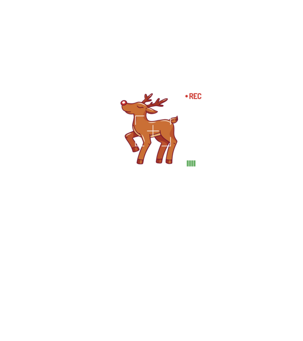 Most likely to shoot the reindeer tonight model negru pe tricou
