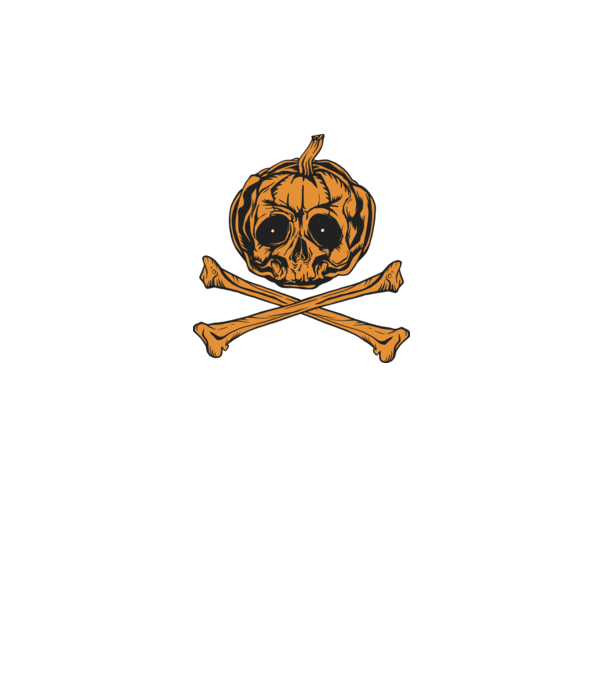 Dovleac craniu Halloween model gri pe tricou