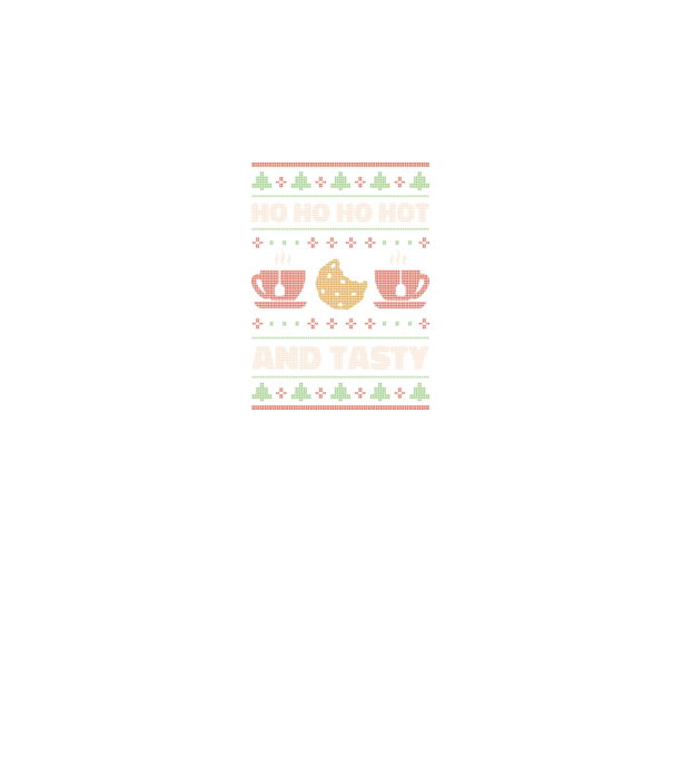 Ho Ho Ho Hot and Tasty Pulovăr urât model negru pe tricou