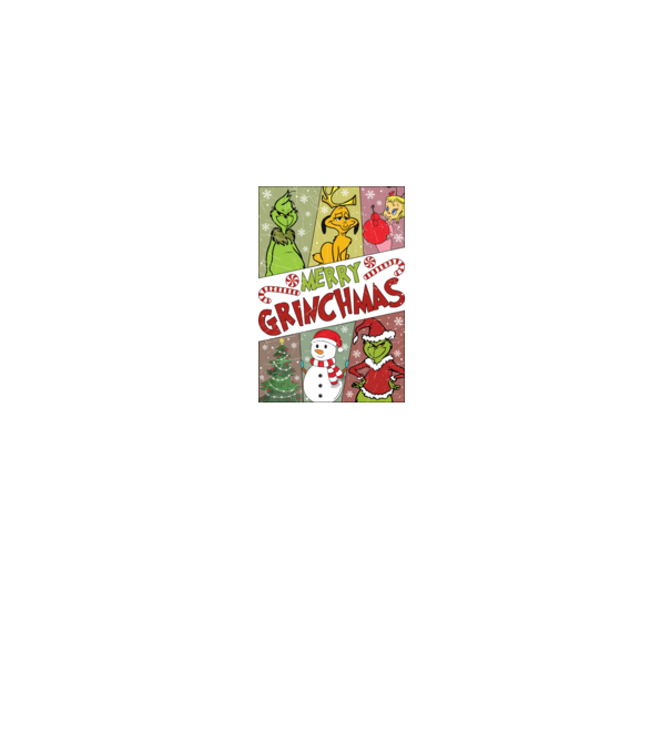 Merry Grinchmas - Grinch model negru pe tricou