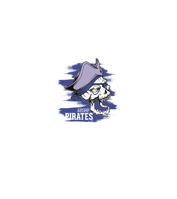 Airship Pirates 2 - Pirat model gri pe tricou