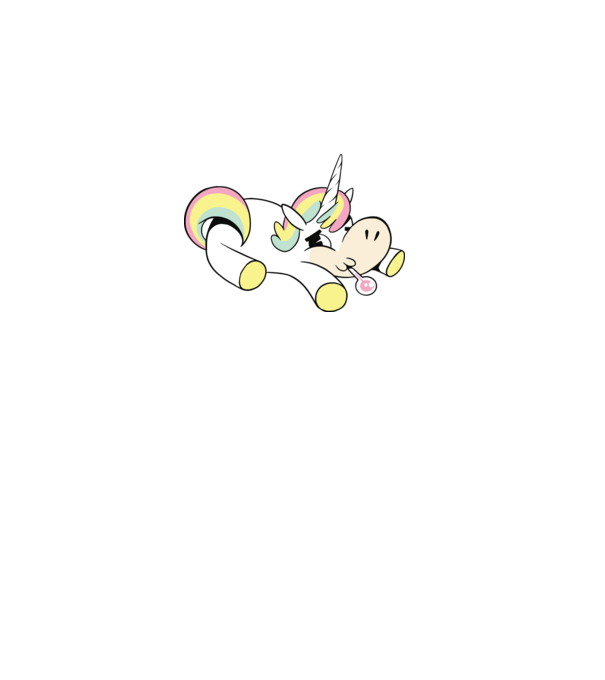Unicorn bolnav model albastru deschis pe tricou