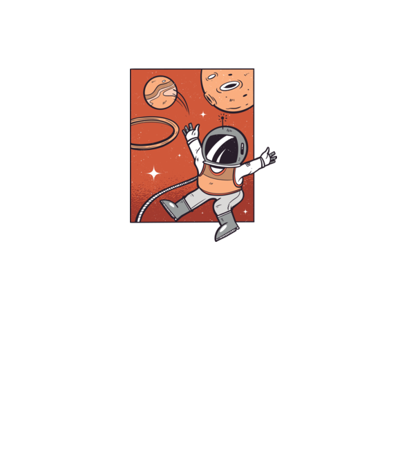 Astronaut Baschetbalist model negru pe tricou