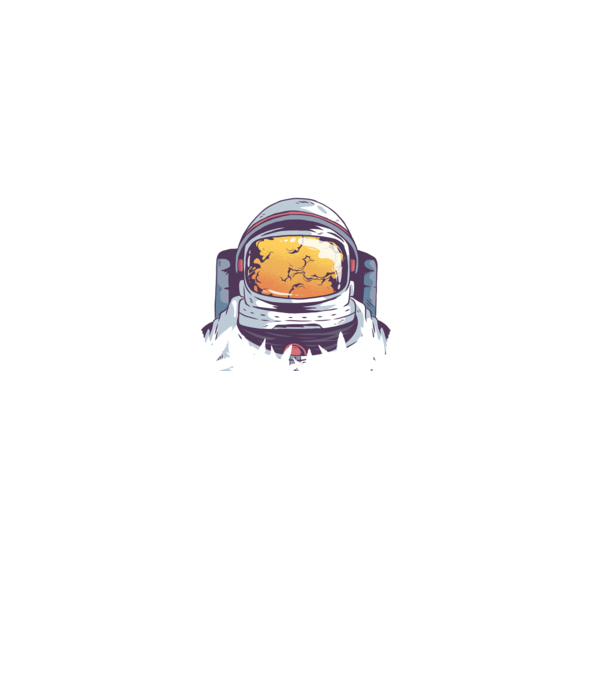 Astronaut Smoker model negru pe tricou
