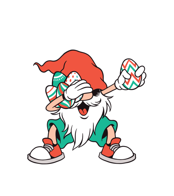 Elf de Paște DAB model alb pe tricou