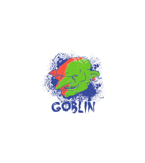 Goblin model gri pe tricou