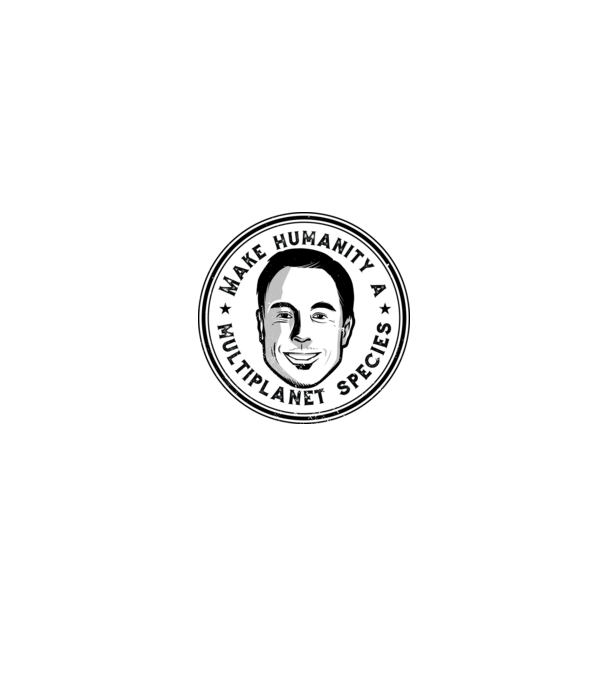 Make humanity a Multiplanet species Elon Musk model alb/roșu pe tricou