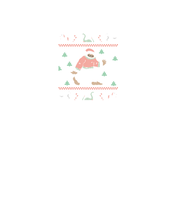 Ugly Sweater Yeti model negru pe tricou