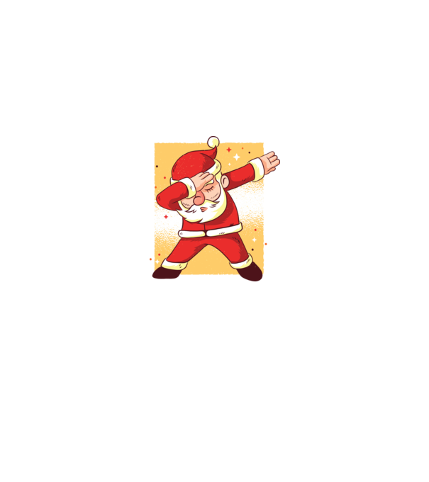 Santa DAB Moș Crăciun model alb pe tricou